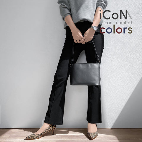 ラストワン30%OFF:iCoN COLORS:ポインテッドトゥ スエード パンプス(C57172)レオパードS/mamian(マミアン)