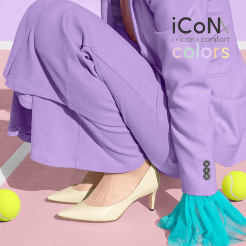 50%OFF:iCoN COLORS:ポインテッドトゥ スムース パンプス(C76533)チャイ/mamian(マミアン)