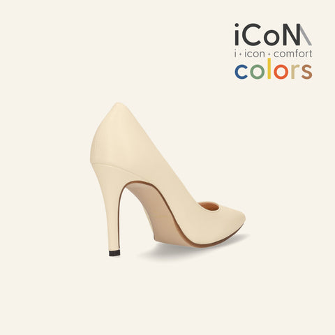 2025SS:iCoN COLORS:ポインテッドトゥ スムース パンプス(C9043)チャイ/mamian(マミアン)