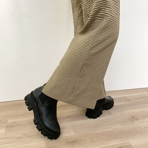 50%OFF:トラックソール チェルシーブーツ(3817)ブラック/mamian(マミアン)