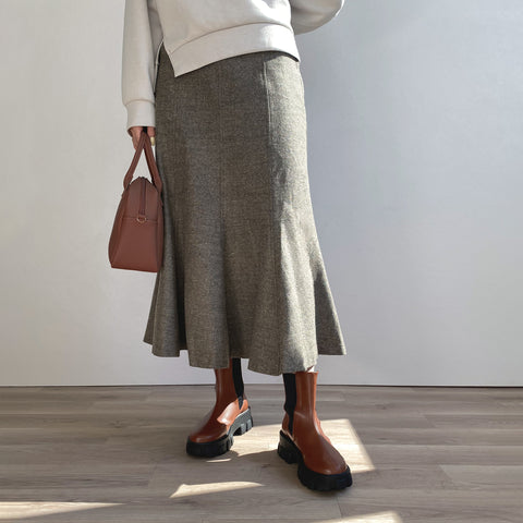 50%OFF:トラックソール チェルシーブーツ(3817)ブラウン/mamian(マミアン)