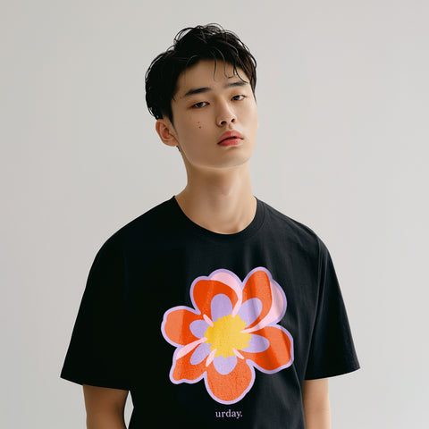 urday【Petal Power】Tシャツ(8216293)ブラック/ホワイト/urday(マミアン)