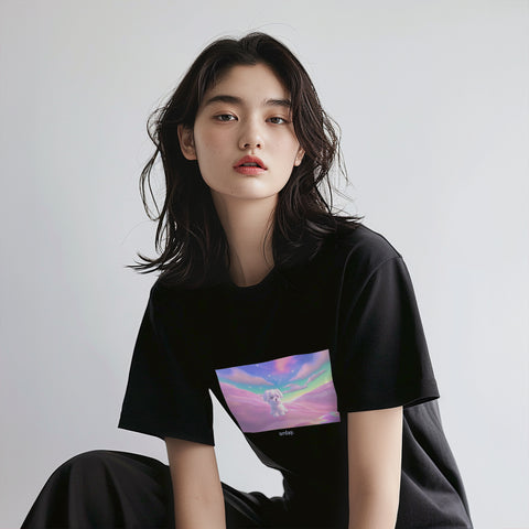 urday【Dreamland Pup】Tシャツ(9886268)ブラック/ホワイト/urday(マミアン)