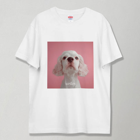 urday【Animal/White Dog/P】フォトTシャツ(9407684)ホワイト/urday(マミアン)