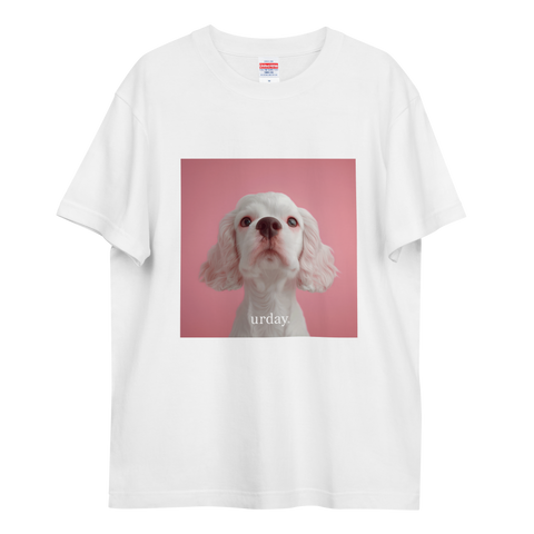 urday【Animal/White Dog/P】フォトTシャツ(9407684)ホワイト/urday(マミアン)