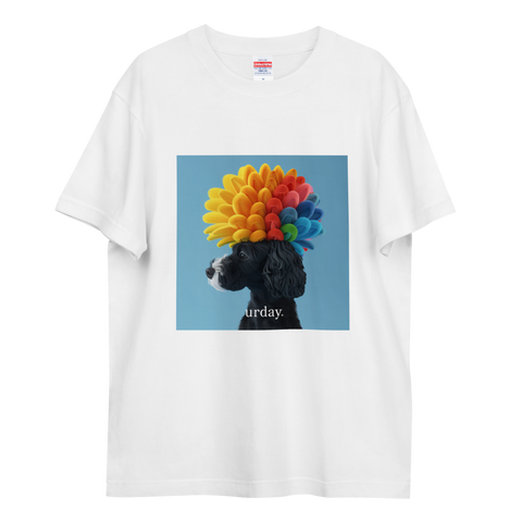 urday【Animal/Black Dog/LB】フォトTシャツ(8379668)ホワイト/urday(マミアン)