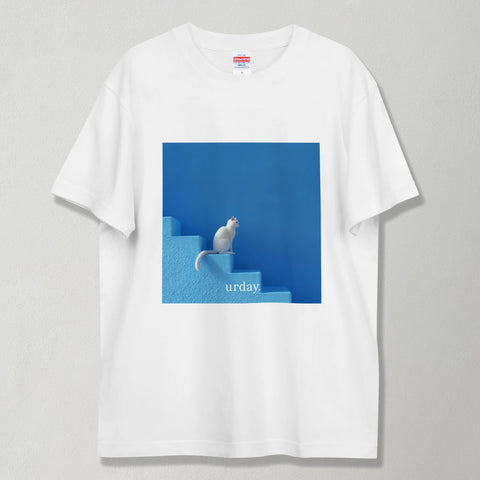urday【Animal/White Cat/B】フォトTシャツ(7949763)ホワイト/urday(マミアン)
