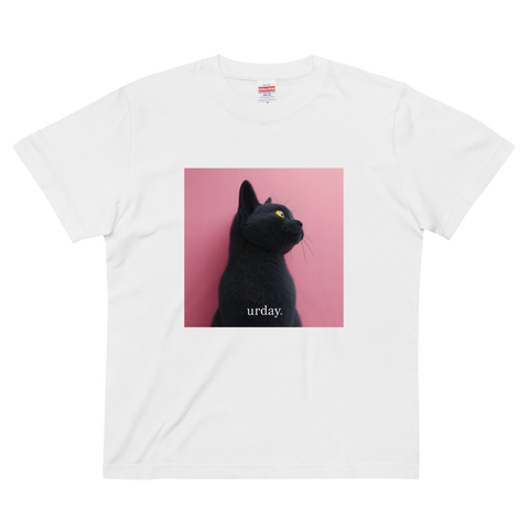 urday【Animal/Black Cat/P】フォトTシャツ(9335582)ホワイト/urday(マミアン)