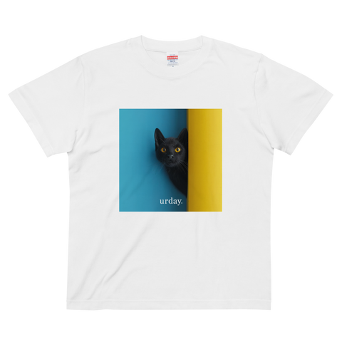 urday【Animal/Black Cat/BY】フォトTシャツ(2649413)ホワイト/urday(マミアン)