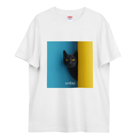 urday【Animal/Black Cat/BY】フォトTシャツ(2649413)ホワイト/urday(マミアン)