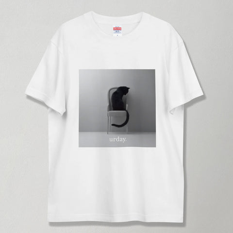 urday【Animal/Black Cat/WB】フォトTシャツ(8064391)ホワイト/urday(マミアン)