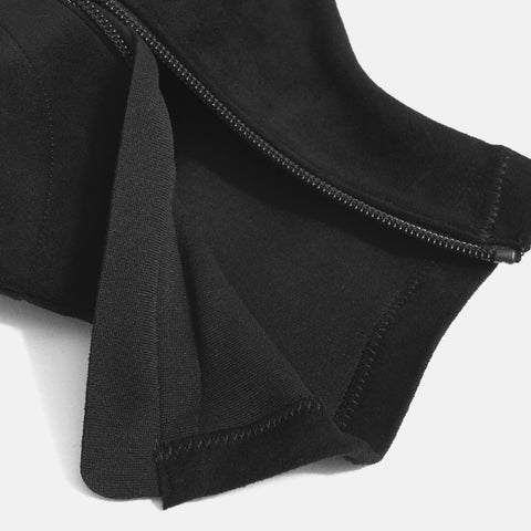 60%OFF:スクエアトゥ ストレッチフラットブーツ(3376)ブラックS/mamian(マミアン)