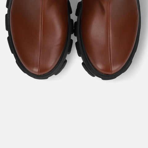 50%OFF:トラックソール チェルシーブーツ(3817)ブラウン/mamian(マミアン)