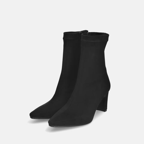 50%OFF:スクエアトゥ ストレッチブーツ(7357)ブラックS/mamian(マミアン)