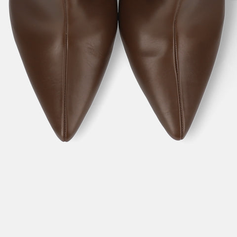 50%OFF:サイドゴア ミドルブーツ(m72009)ブラウン/mamian(マミアン)