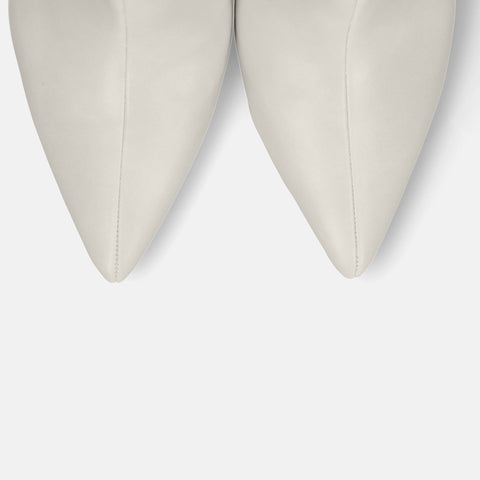 50%OFF:サイドゴア ミドルブーツ(m72009)アイボリー/mamian(マミアン)