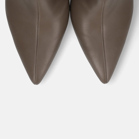 50%OFF:ストラップデザイン ショートブーツ(m72010)グレージュ/mamian(マミアン)