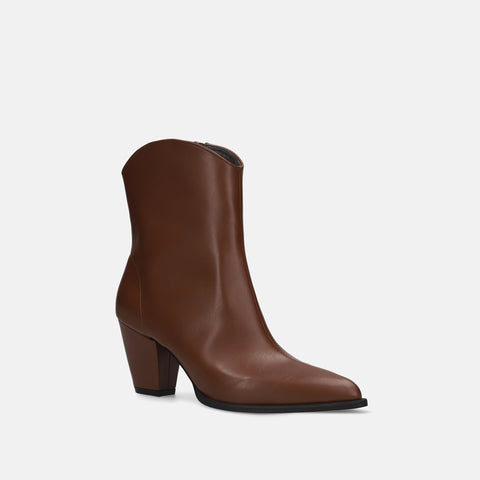 50%OFF:ウエスタンライク ショートブーツ(m72012 )ブラウン/mamian(マミアン)