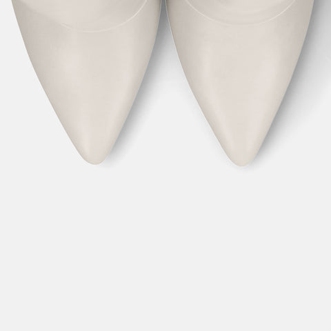 50%OFF:フレアカバー ロングブーツ(m72014)アイボリー/mamian(マミアン)