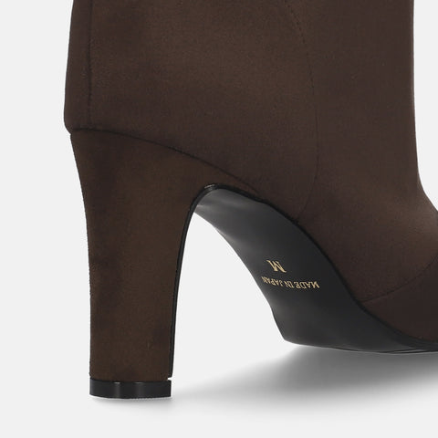 50%OFF:ワイドシャフト ショートブーツ(m81009)ブラウンS/mamian(マミアン)