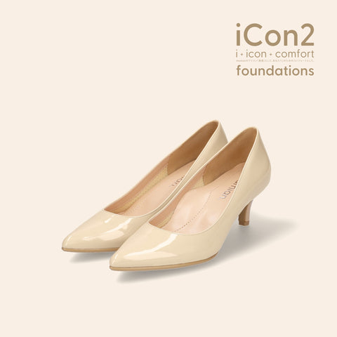 30%OFF:iCon2 Foundations:ポインテッドトゥ パンプス(F5718)メルティペール/mamian(マミアン)
