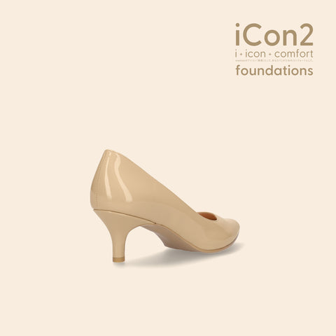 30%OFF:iCon2 Foundations:ポインテッドトゥ パンプス(F5718)メルティバニラ/mamian(マミアン)