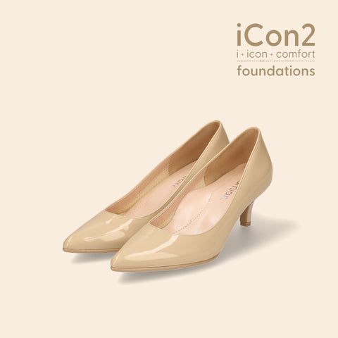 30%OFF:iCon2 Foundations:ポインテッドトゥ パンプス(F5718)メルティバニラ/mamian(マミアン)