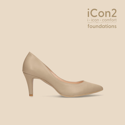 30%OFF:iCon2 Foundations:ポインテッドトゥ パンプス(F7203)モイストジンジャー/mamian(マミアン)