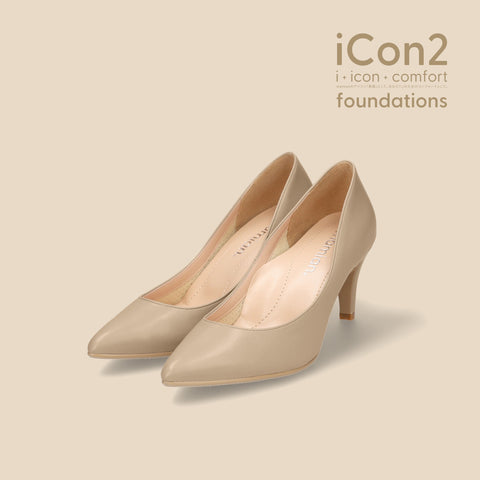 30%OFF:iCon2 Foundations:ポインテッドトゥ パンプス(F7203)モイストジンジャー/mamian(マミアン)