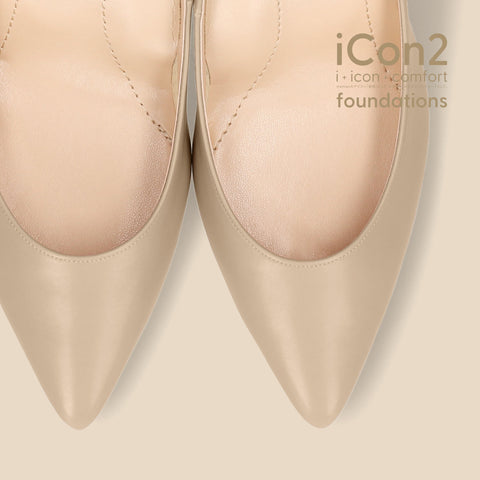 30%OFF:iCon2 Foundations:ポインテッドトゥ パンプス(F7203)モイストジンジャー/mamian(マミアン)