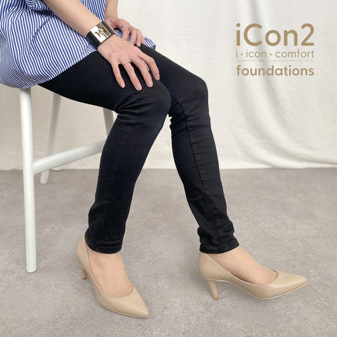 30%OFF:iCon2 Foundations:ポインテッドトゥ パンプス(F7203)モイストジンジャー/mamian(マミアン)