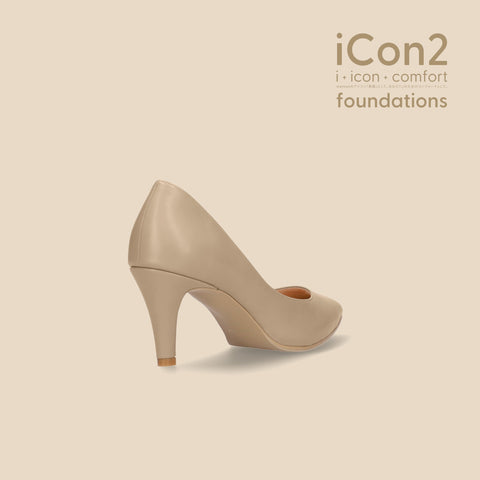 30%OFF:iCon2 Foundations:ポインテッドトゥ パンプス(F7203)モイストジンジャー/mamian(マミアン)