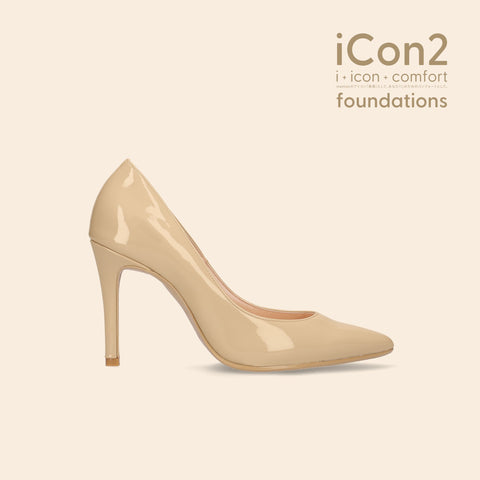 ラストワン30%OFF:iCon2 Foundations:ポインテッドトゥ パンプス(F970)メルティバニラ/mamian(マミアン)