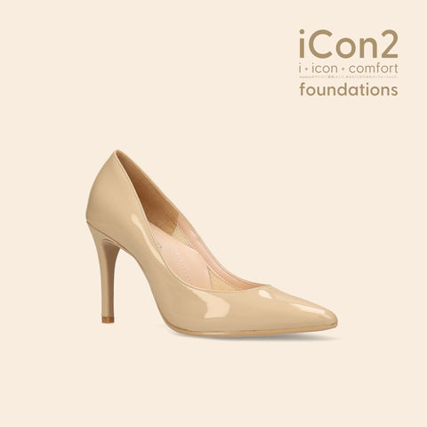 ラストワン30%OFF:iCon2 Foundations:ポインテッドトゥ パンプス(F970)メルティバニラ/mamian(マミアン)