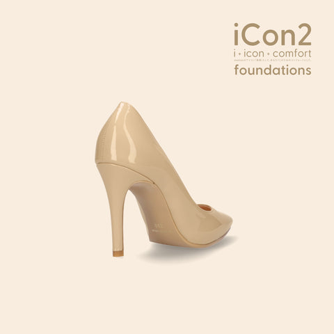 ラストワン30%OFF:iCon2 Foundations:ポインテッドトゥ パンプス(F970)メルティバニラ/mamian(マミアン)