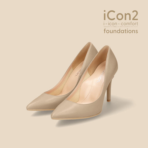 ラストワン限定特価990円:iCon2 Foundations:ポインテッドトゥ パンプス(F970)モイストジンジャー/mamian(マミアン)