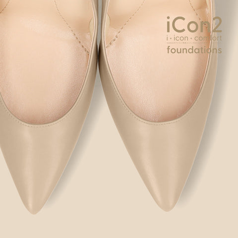 ラストワン限定特価990円:iCon2 Foundations:ポインテッドトゥ パンプス(F970)モイストジンジャー/mamian(マミアン)