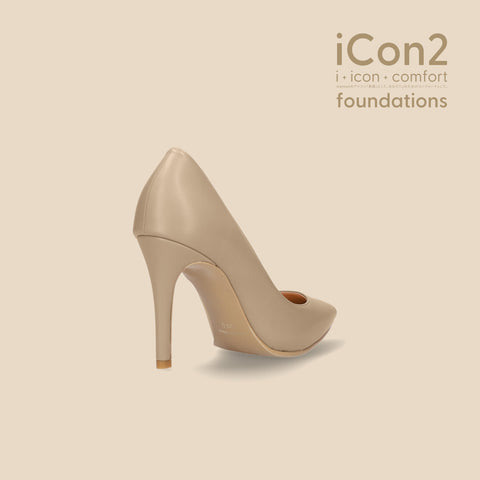 ラストワン限定特価990円:iCon2 Foundations:ポインテッドトゥ パンプス(F970)モイストジンジャー/mamian(マミアン)