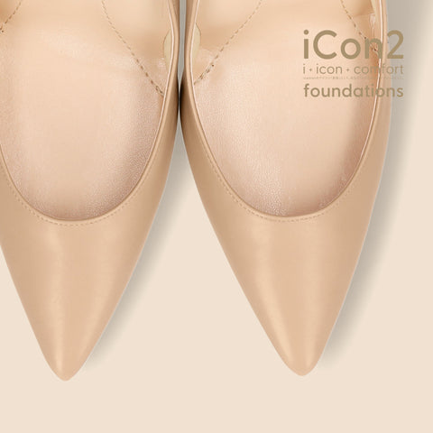 30%OFF:iCon2 Foundations:ポインテッドトゥ パンプス(F970)モイストナチュラル/mamian(マミアン)