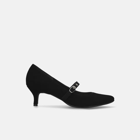 15%OFF:ハトメストラップ パンプス(m55211)ブラックS/mamian(マミアン)