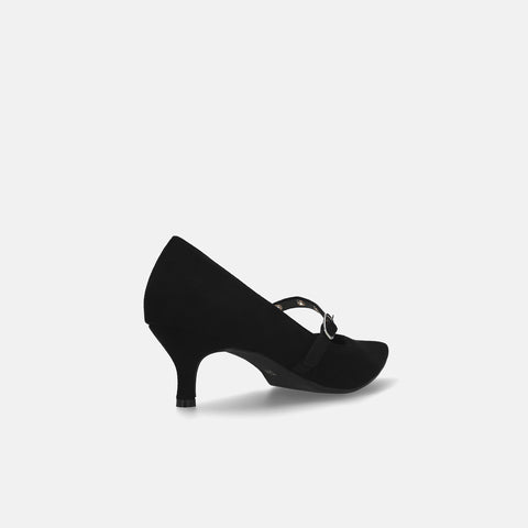 15%OFF:ハトメストラップ パンプス(m55211)ブラックS/mamian(マミアン)