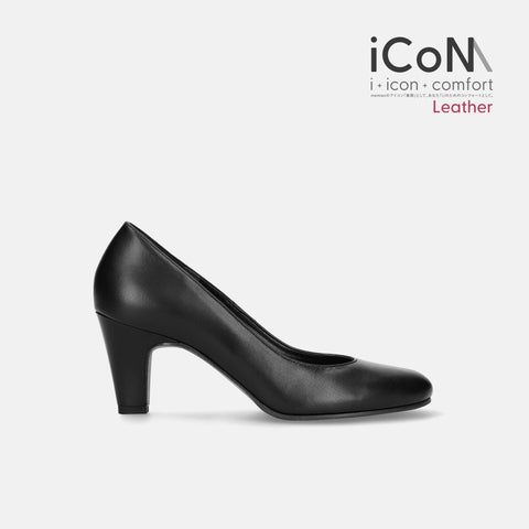 ラストワンiCoN BASIC【Leather】:7cmヒールラウンドトゥパンプス(10565)本革/mamian(マミアン)