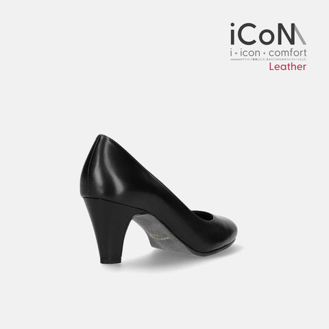 ラストワンiCoN BASIC【Leather】:7cmヒールラウンドトゥパンプス(10565)本革/mamian(マミアン)