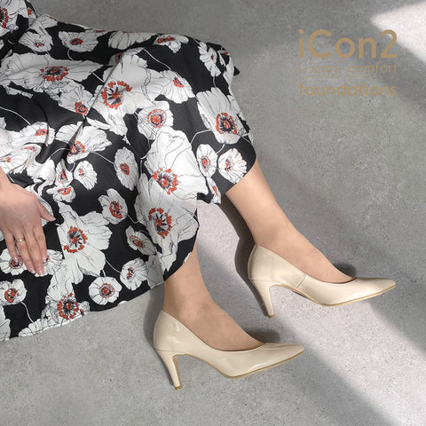 30%OFF:iCon2 Foundations:ポインテッドトゥ パンプス(F7203)メルティペール/mamian(マミアン)