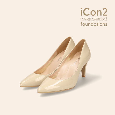 30%OFF:iCon2 Foundations:ポインテッドトゥ パンプス(F7203)メルティペール/mamian(マミアン)