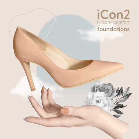 30%OFF:iCon2 Foundations:ポインテッドトゥ パンプス(F970)メルティコーラル/mamian(マミアン)