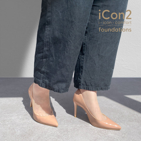 30%OFF:iCon2 Foundations:ポインテッドトゥ パンプス(F970)メルティコーラル/mamian(マミアン)