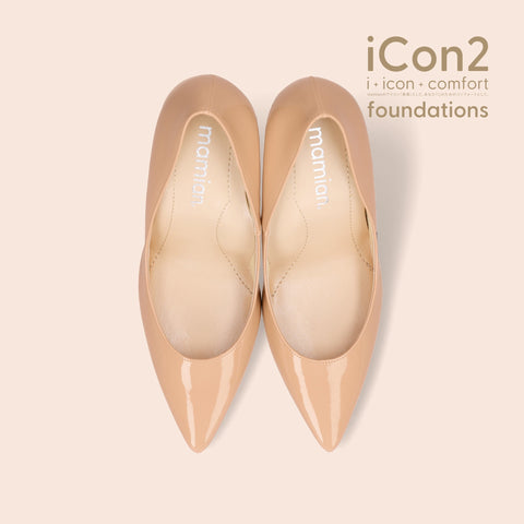 30%OFF:iCon2 Foundations:ポインテッドトゥ パンプス(F970)メルティコーラル/mamian(マミアン)