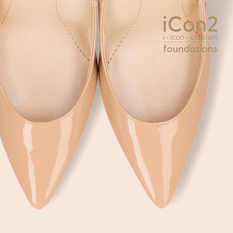 30%OFF:iCon2 Foundations:ポインテッドトゥ パンプス(F970)メルティコーラル/mamian(マミアン)