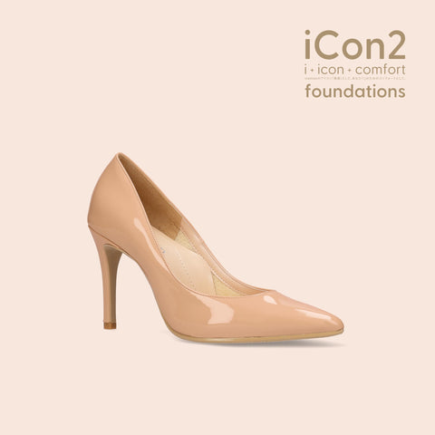 30%OFF:iCon2 Foundations:ポインテッドトゥ パンプス(F970)メルティコーラル/mamian(マミアン)